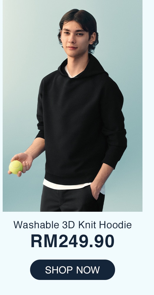 Washable 3D Knit Hoodie