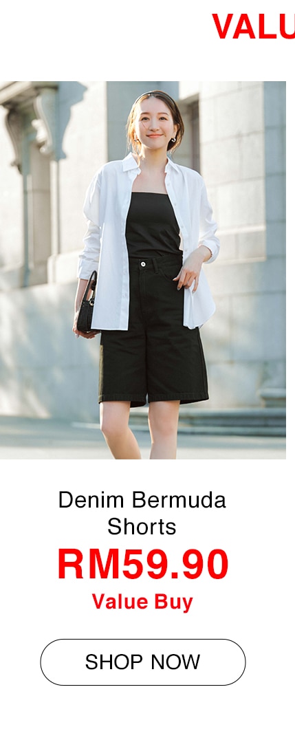 Denim Bermuda Shorts