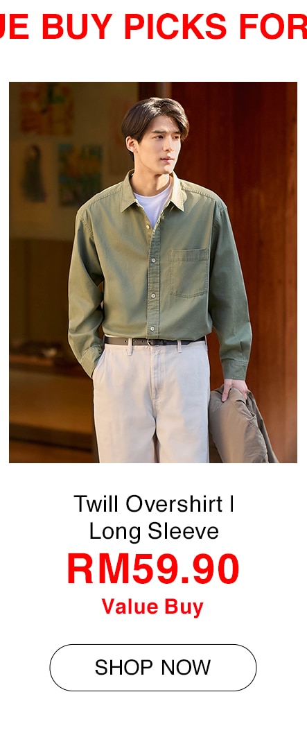 Twill Overshirt | Long Sleeve