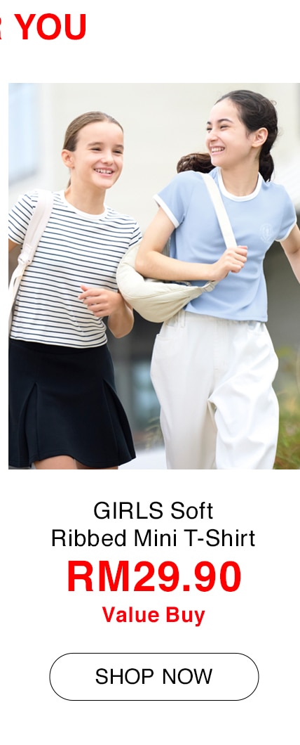 GIRLS Soft Ribbed Mini T-Shirt
