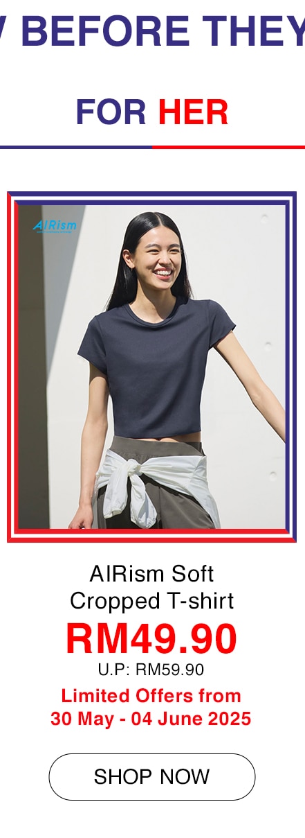 AIRism Soft Cropped T-shirt