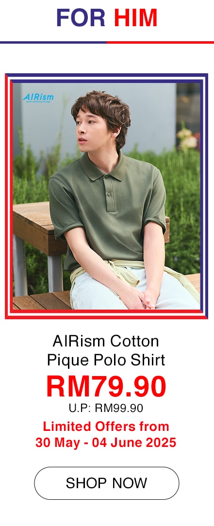 AIRism Cotton Pique Polo Shirt