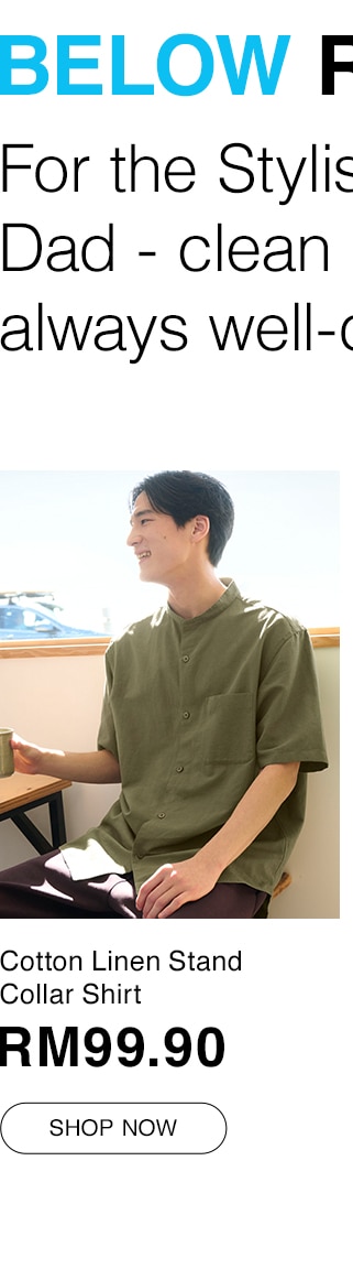 Cotton Linen Stand Collar Shirt