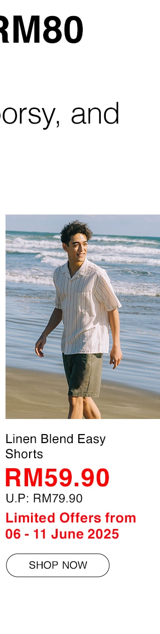 Linen Blend Easy Shorts