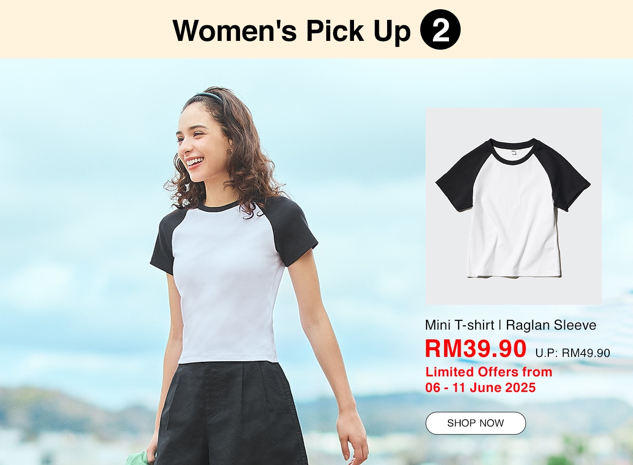 Mini T-shirt | Raglan Sleeve