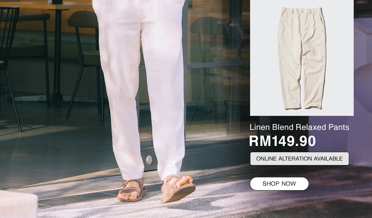 Linen Blend Relaxed Pants