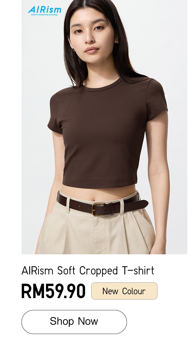 AIRism Soft Cropped T-shirt