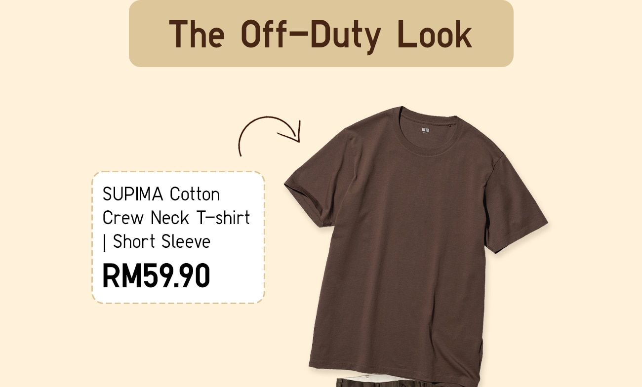 SUPIMA Cotton Crew Neck T-shirt | Short Sleeve
