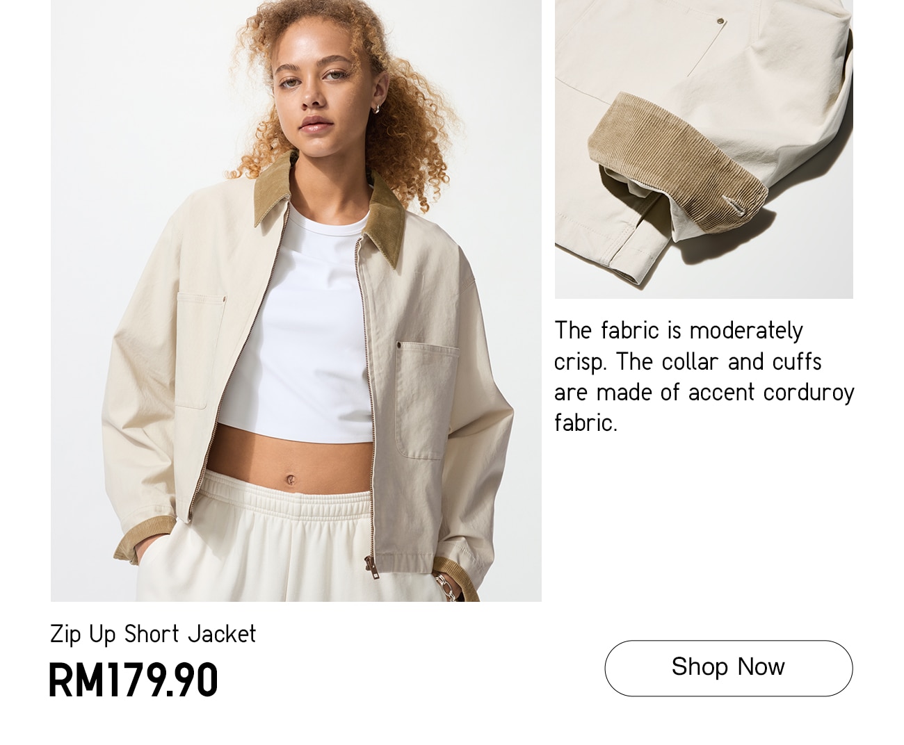 Zip Up Short Jacket