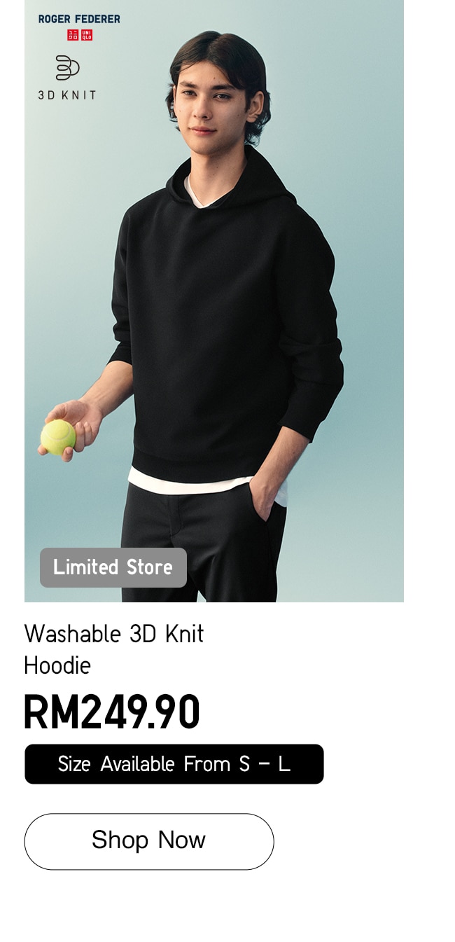 Washable 3D Knit Hoodie