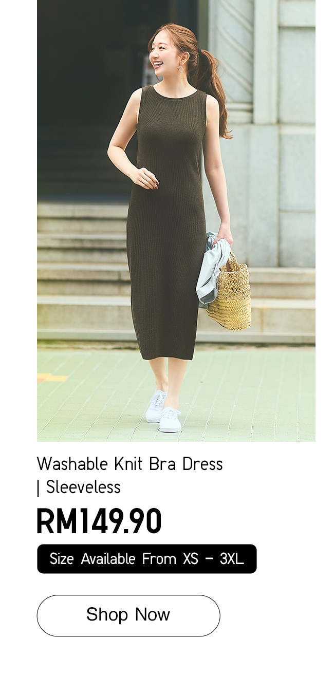 Washable Knit Bra Dress | Sleeveless