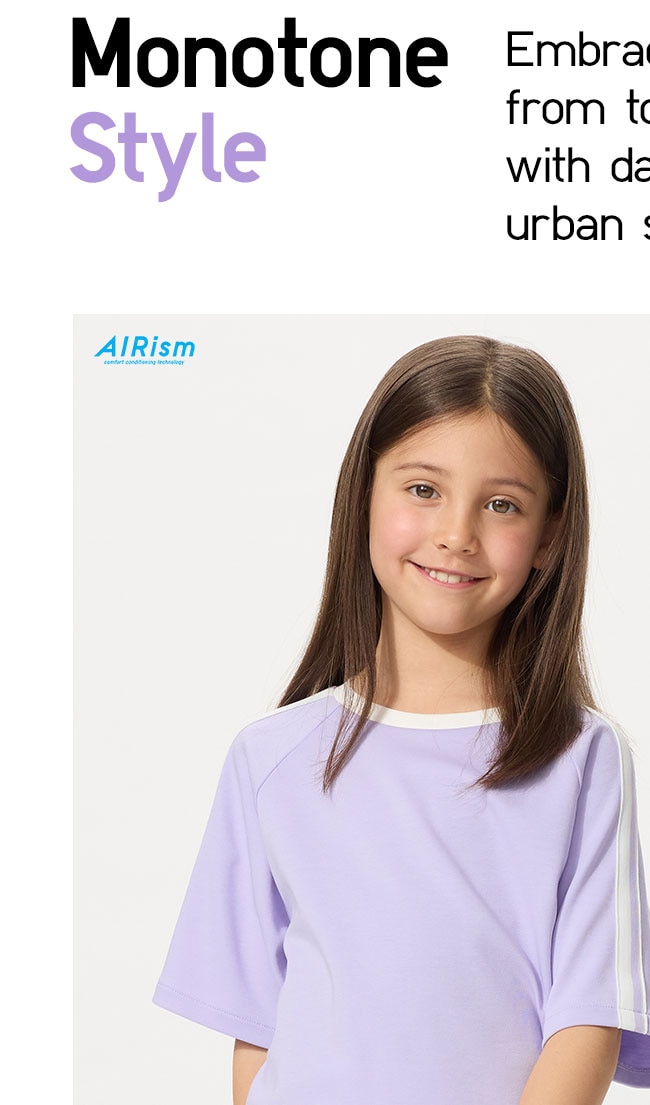GIRLS AIRism Cotton Cropped T-Shirt | Short Sleeve