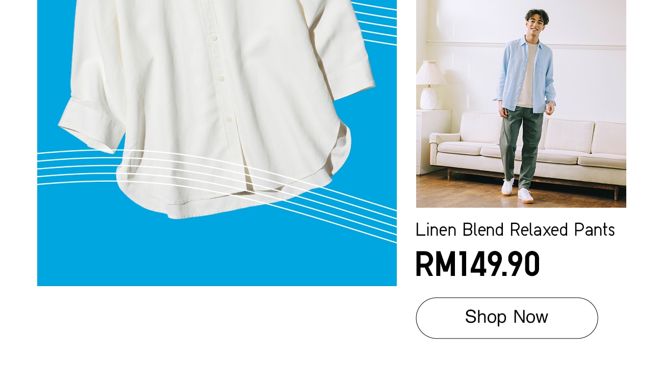 Linen Blend Relaxed Pants