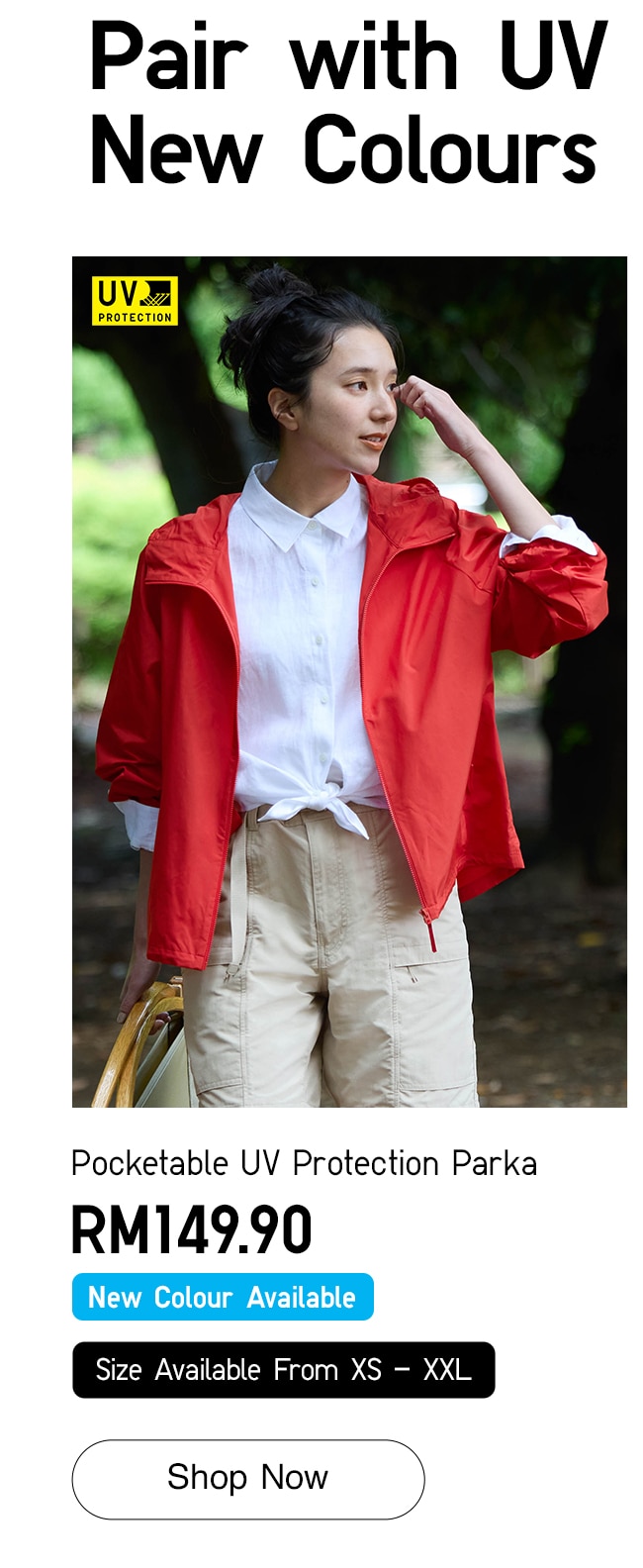 Pocketable UV Protection Parka