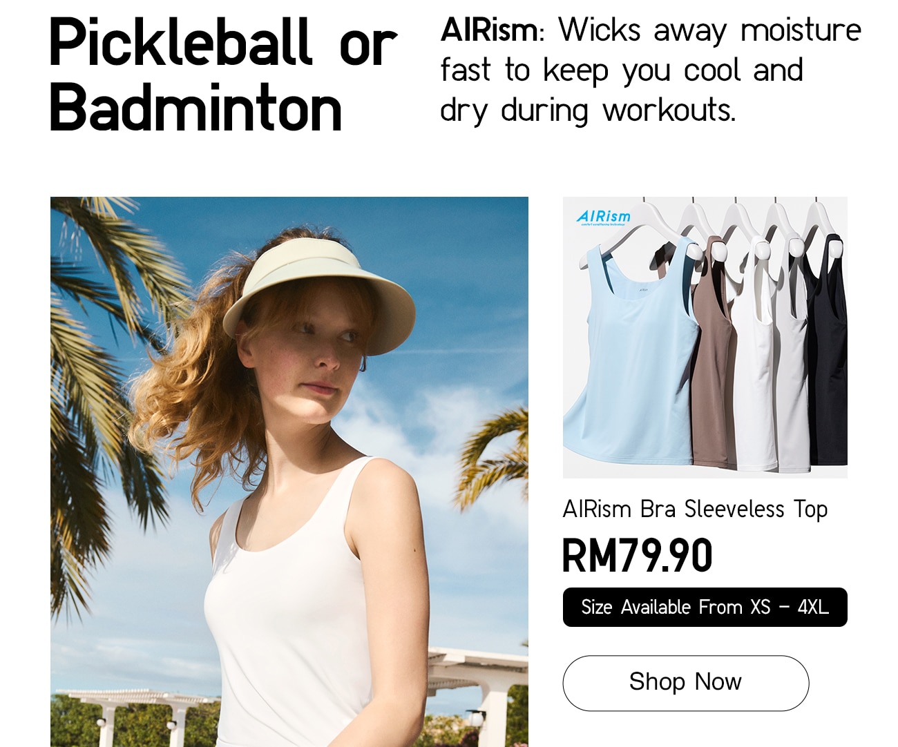 AIRism Bra Sleeveless Top