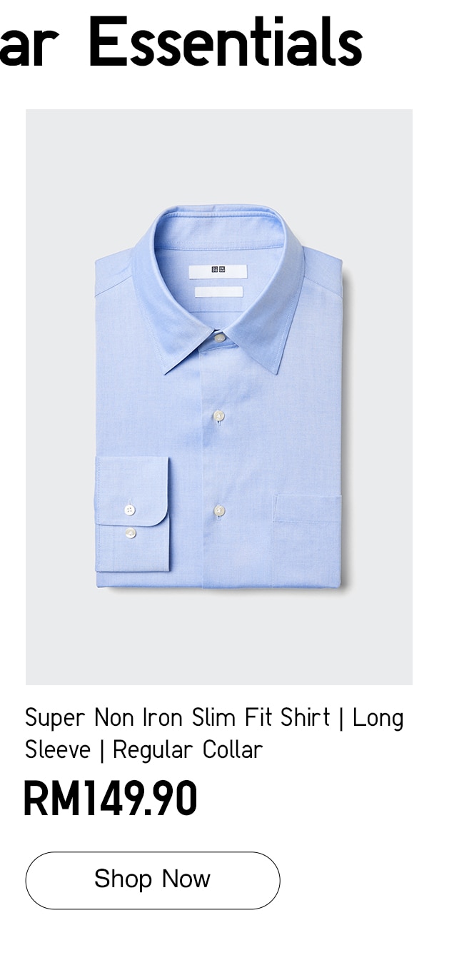 Super Non Iron Slim Fit Shirt | Long Sleeve | Regular Collar