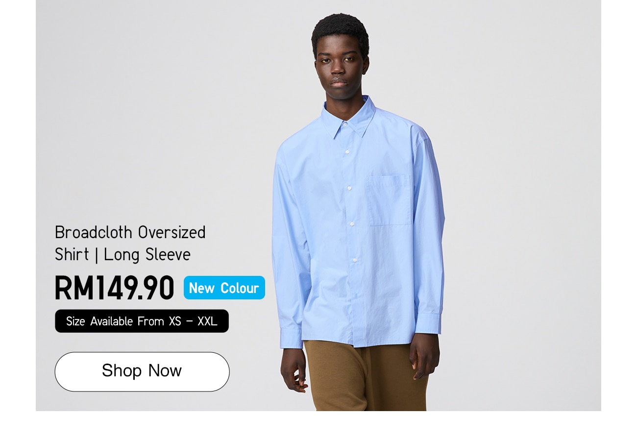Broadcloth Oversized Shirt | Long Sleeve