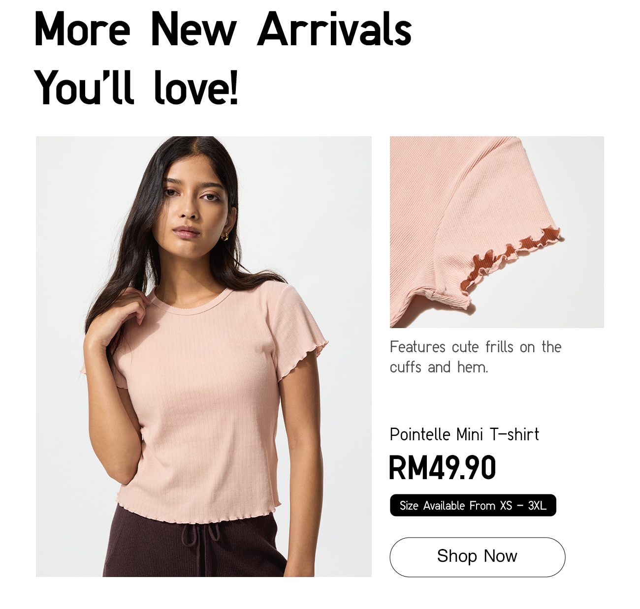 Pointelle Mini T-shirt