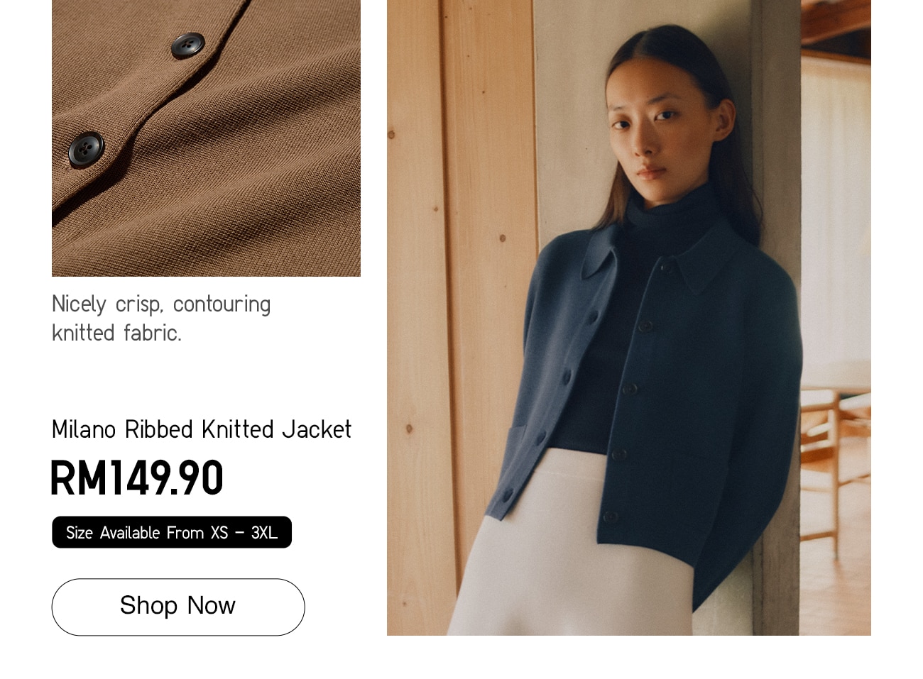 Milano Ribbed Knitted Jacket