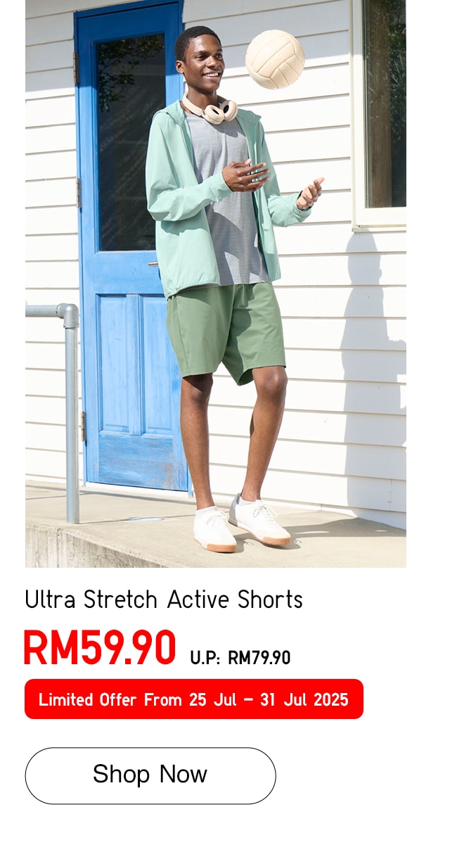 Ultra Stretch Active Shorts