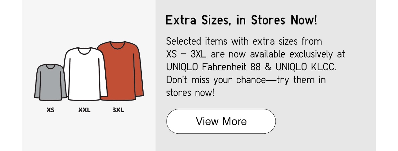 EXTRA SIZES BANNER