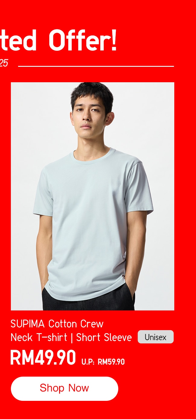 SUPIMA Cotton Crew Neck T-shirt