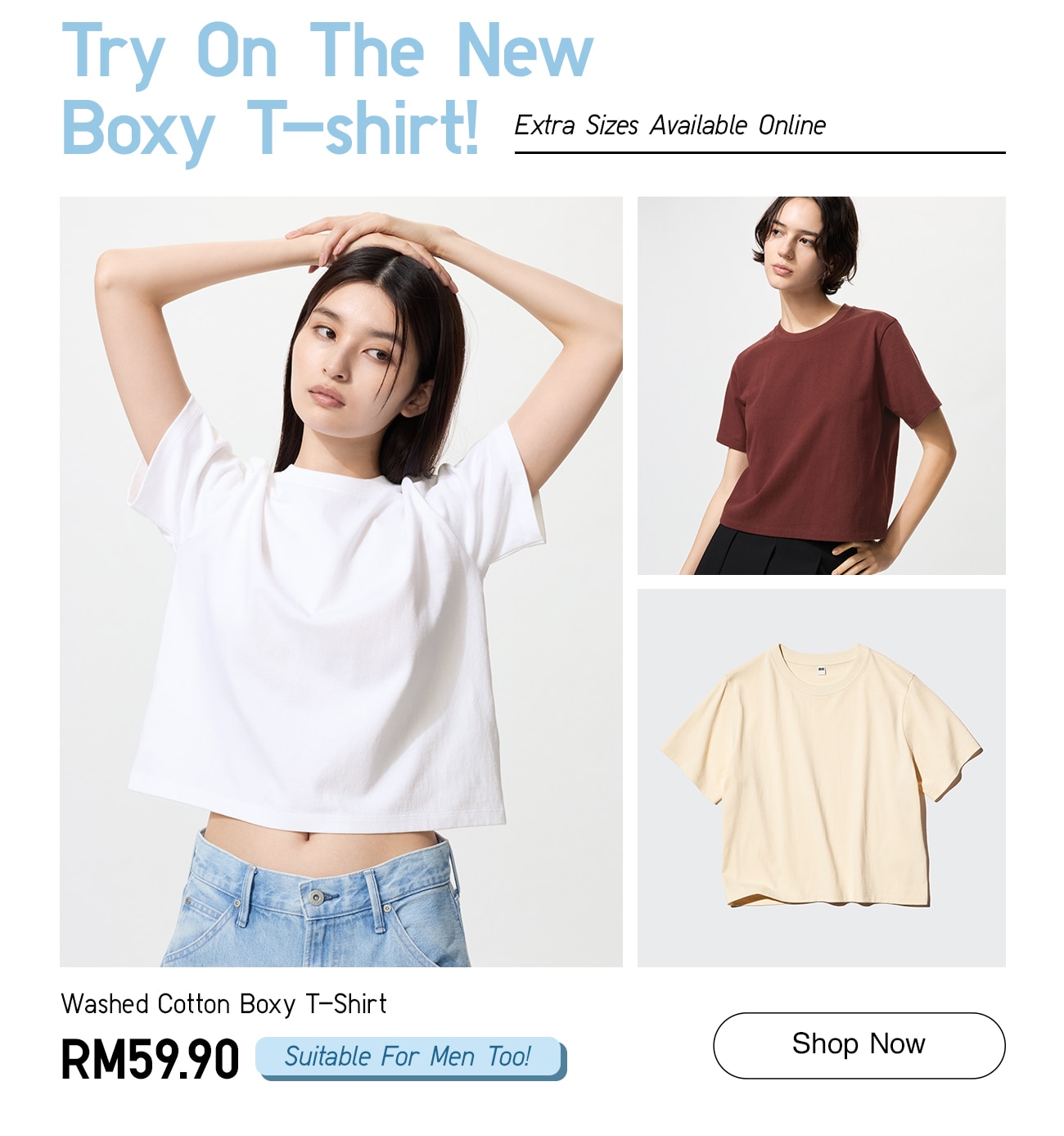 Washed Cotton Boxy T-Shirt