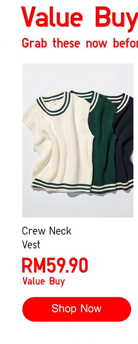 Crew Neck Vest