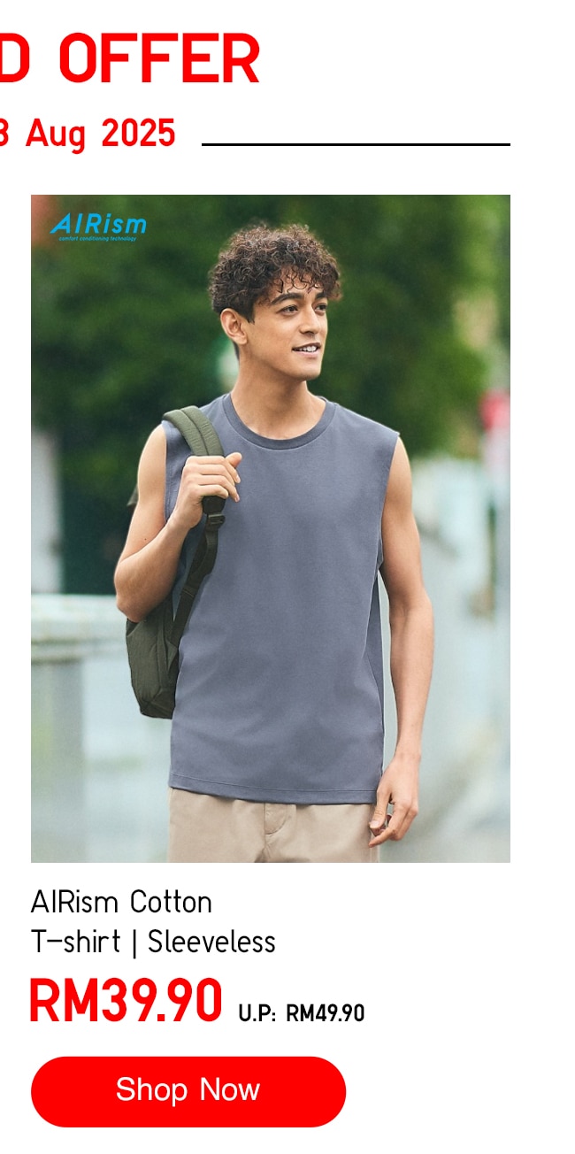 AIRism Cotton T-shirt | Sleeveless