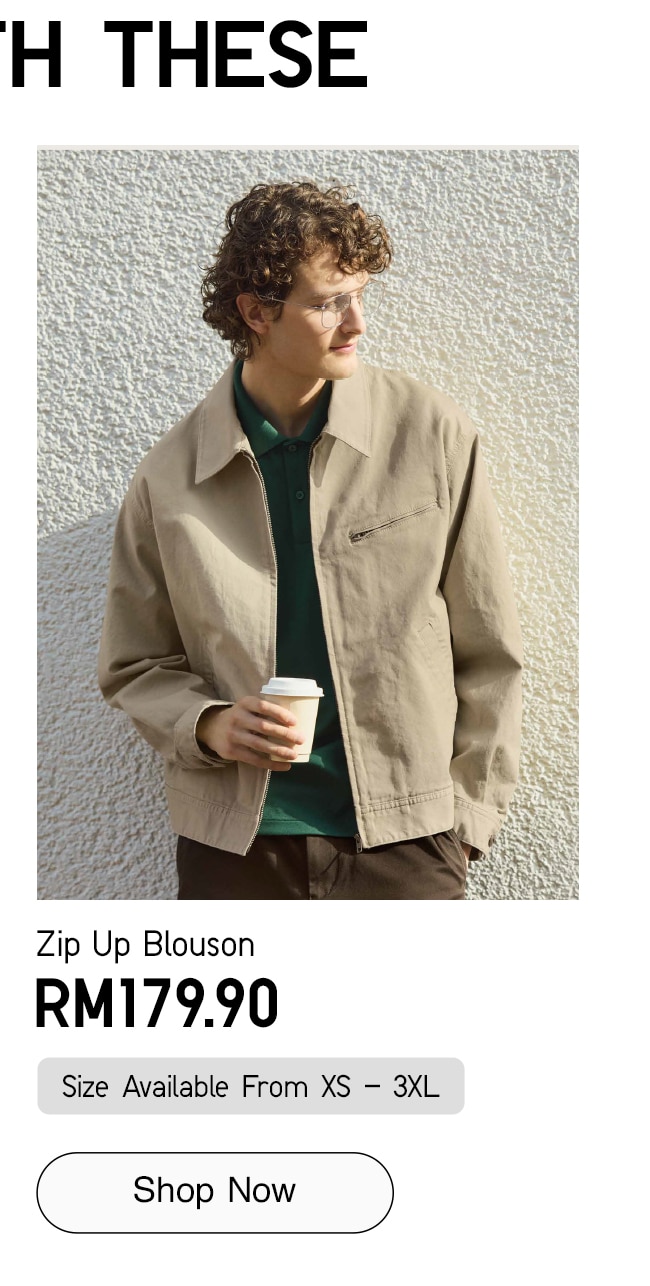 Zip Up Blouson