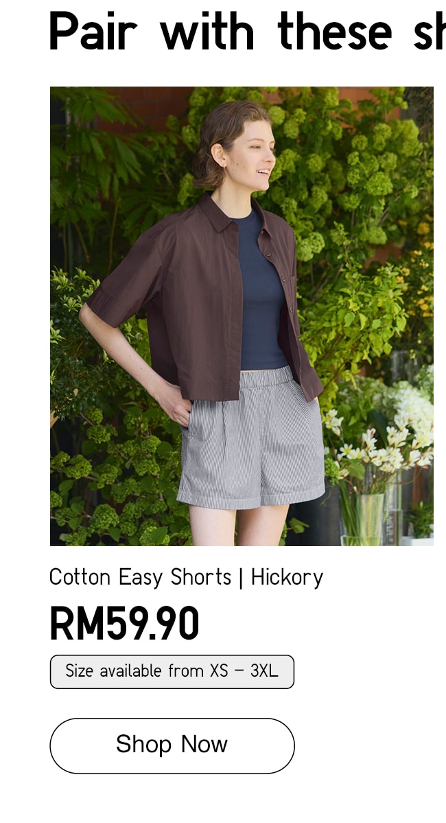 Cotton Easy Shorts | Hickory