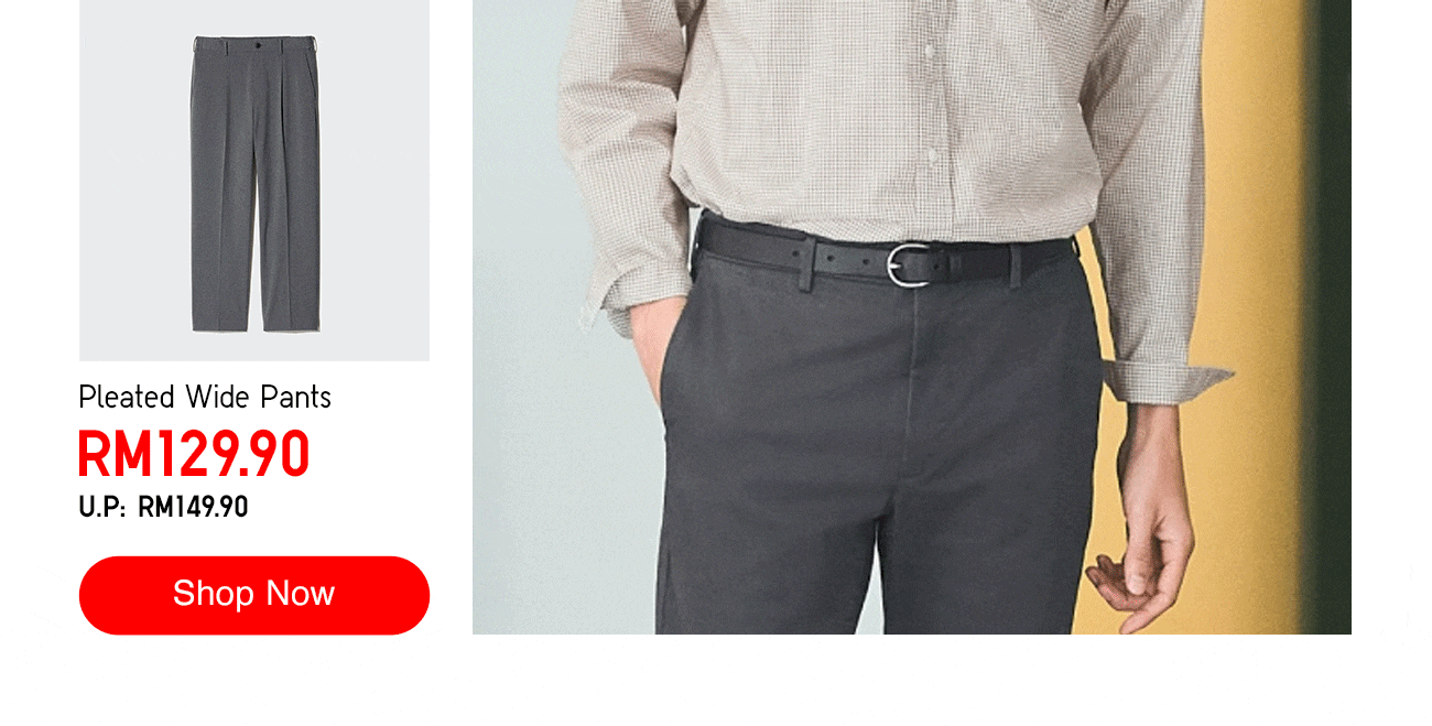 Pleated Wide Pants