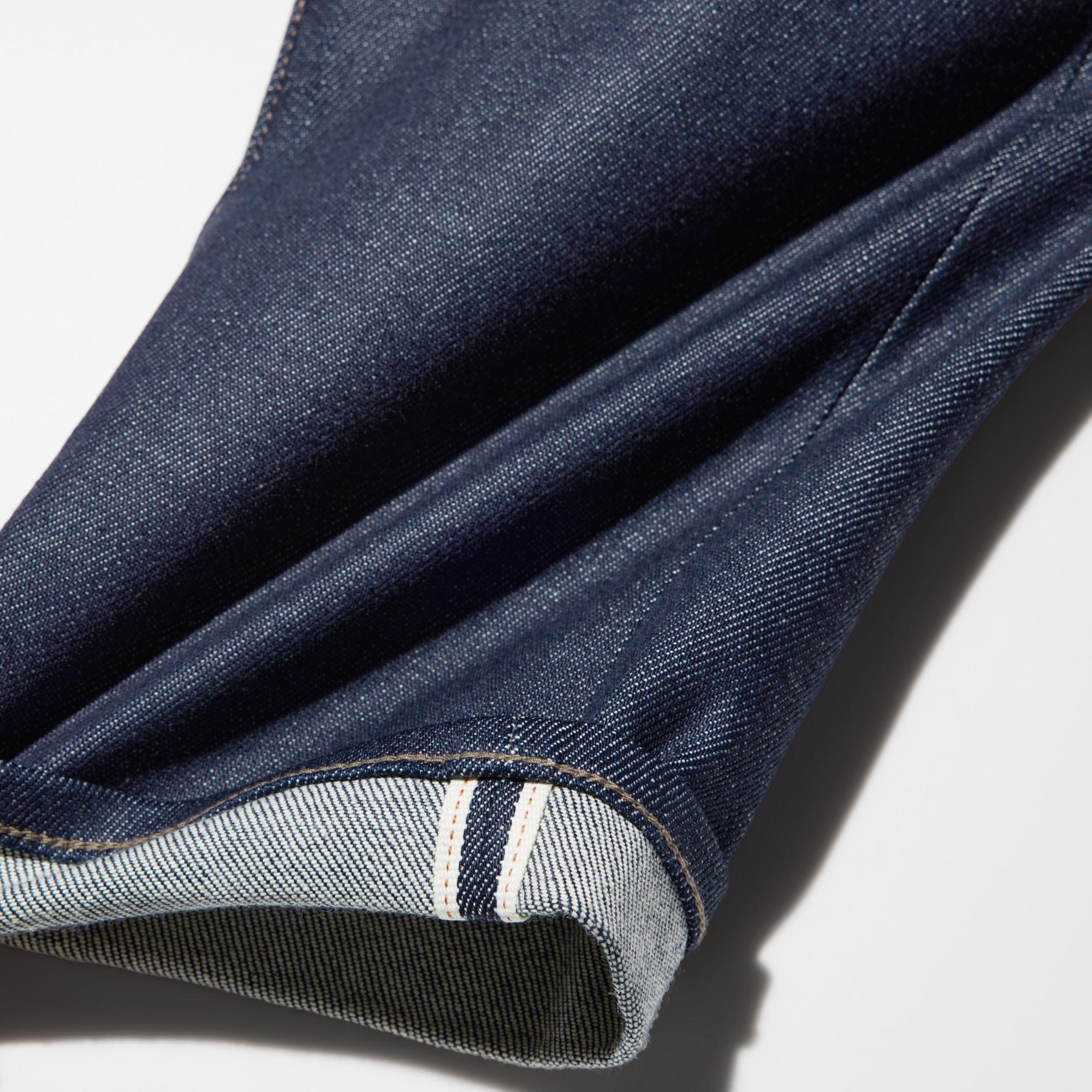 Innovative selvedge denim with added stretch.