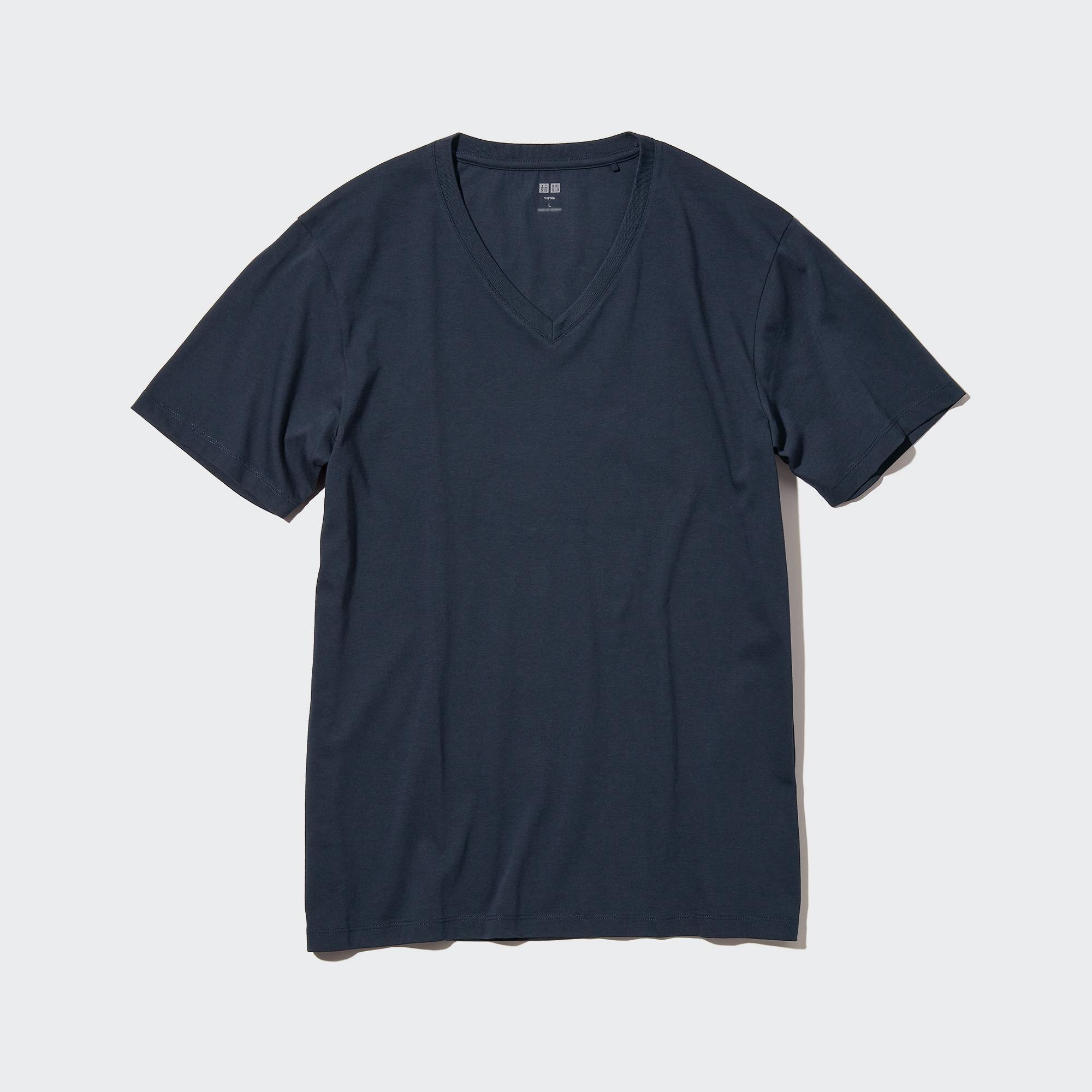 MEN'S SUPIMA COTTON V NECK SHORT SLEEVE 