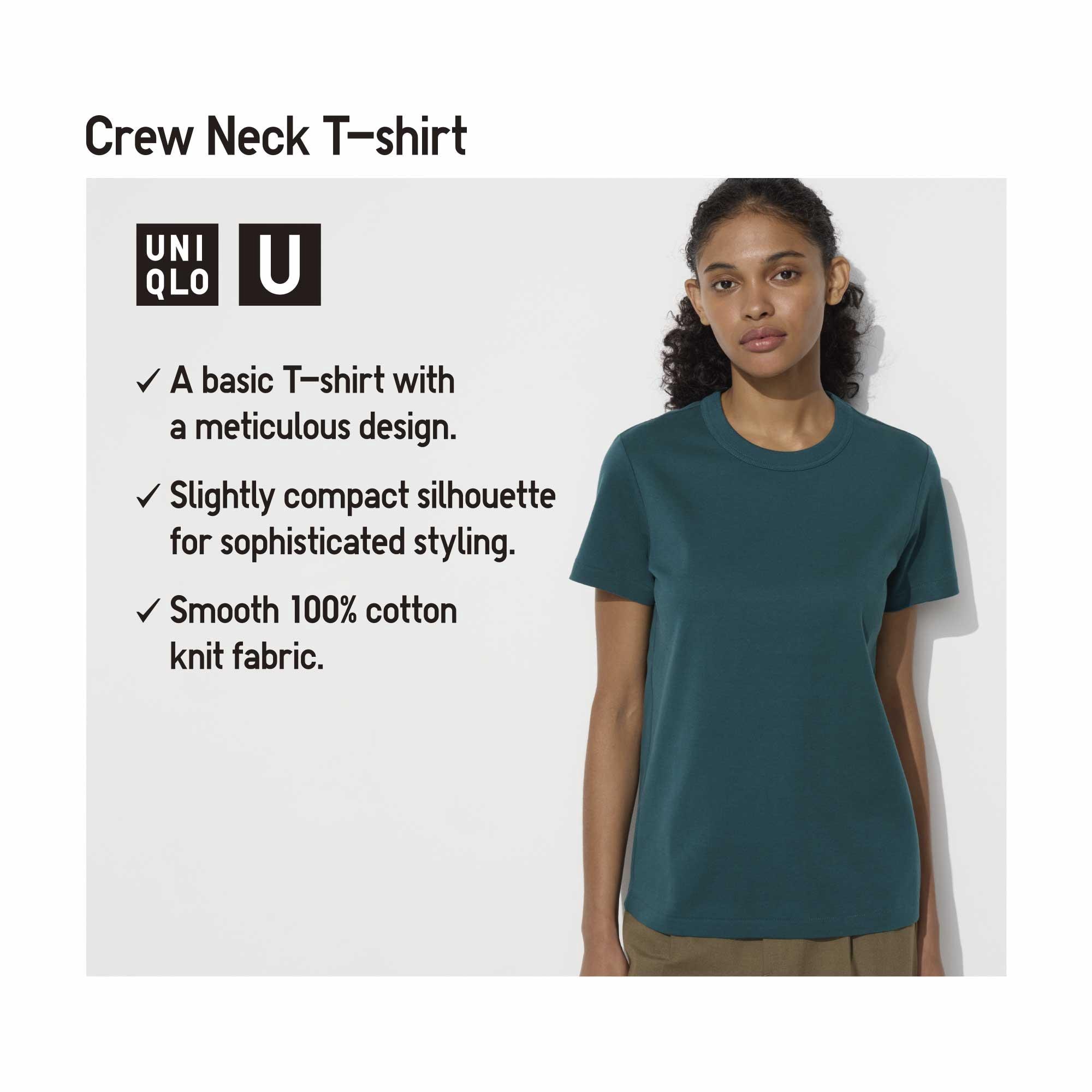 Uniqlo ribbed crew neck clearance short sleeve