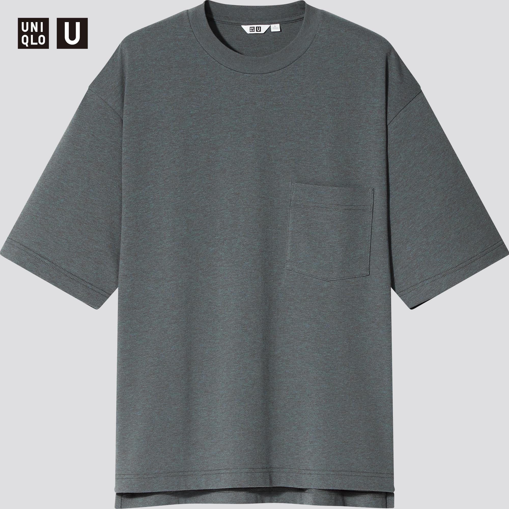 uniqlo oversized crew neck t shirt