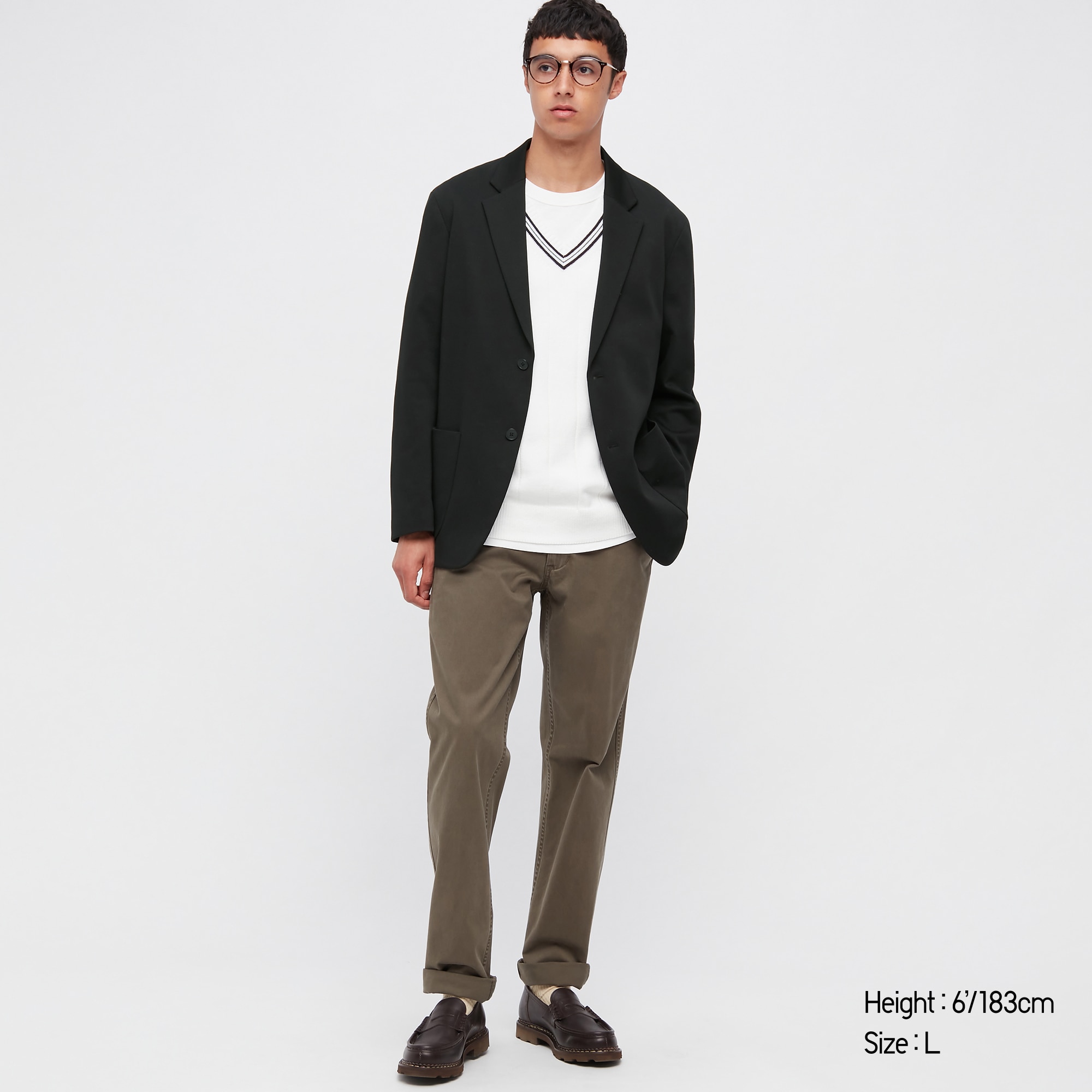JERSEY OVER SHIRT JACKET  UNIQLO TH