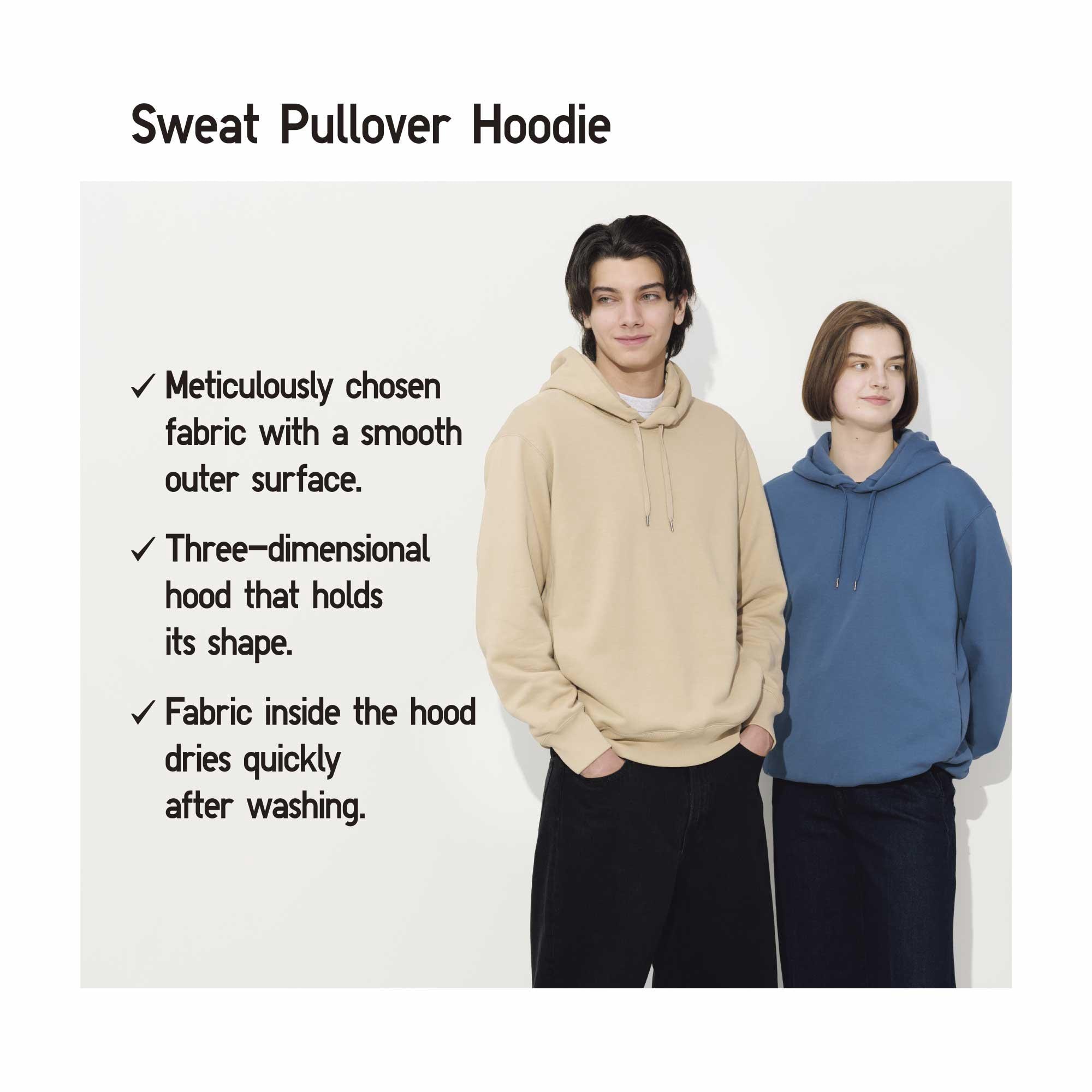 Uniqlo long outlet sleeve hooded sweatshirt