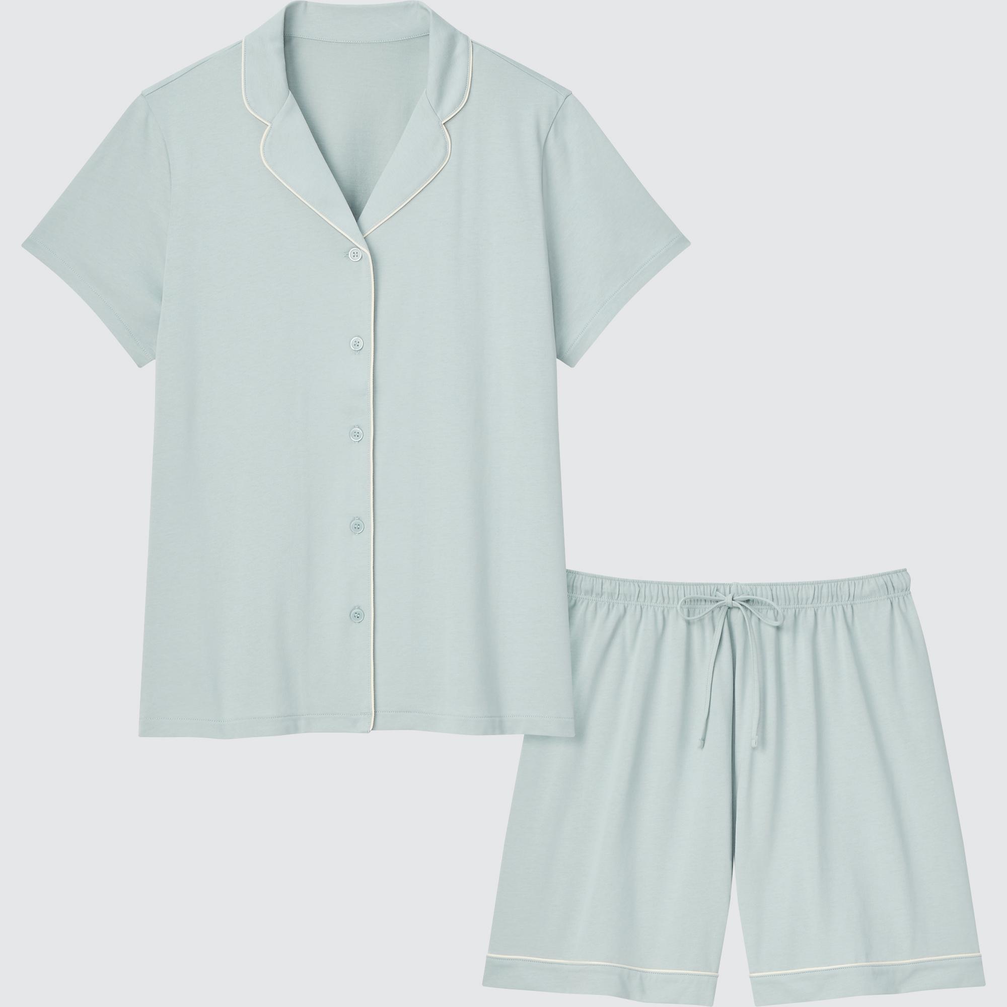 WOMEN S AIRISM COTTON PAJAMAS SHORT SLEEVE UNIQLO PH