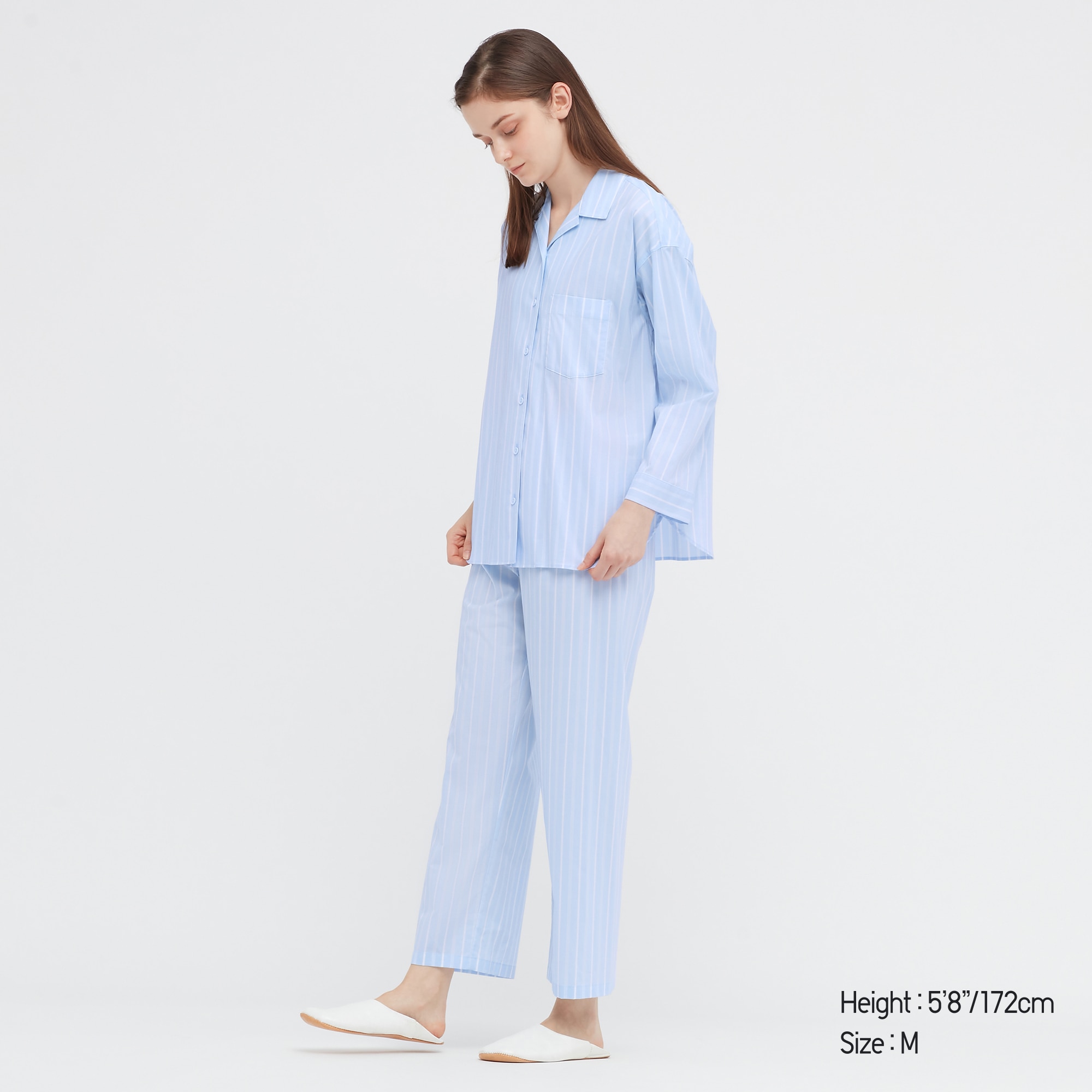 WOMEN S SOFT STRETCH PAJAMAS LONG SLEEVE UNIQLO PH