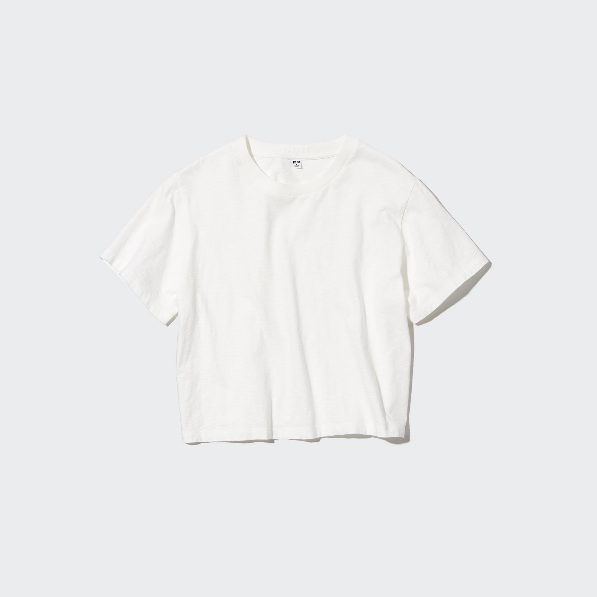 cropped crew necks