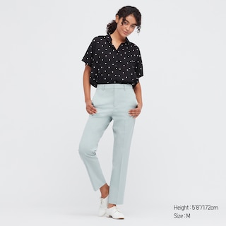 Extra Small Petite - WOMEN'S RAYON PRINTED SHORT SLEEVE BLOUSE | UNIQLO PH