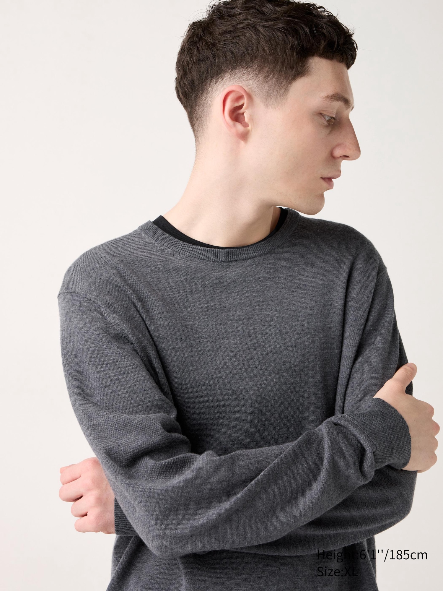 Extra Fine Merino Crew Neck Long Sleeve Sweater