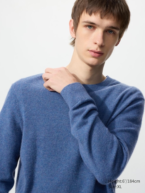 MEN'S CASHMERE CREW NECK LONG SLEEVE SWEATER UNIQLO PH