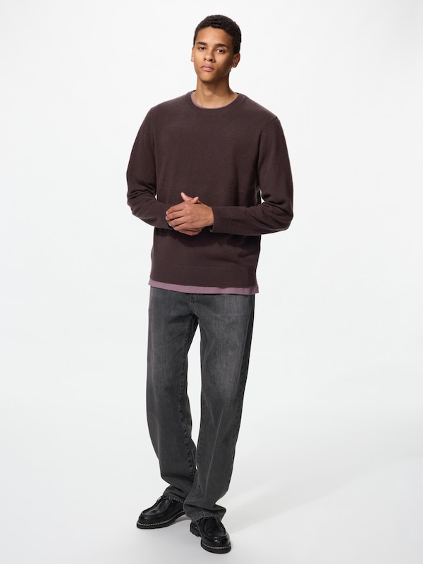 Cashmere Crew Neck Long Sleeve Sweater