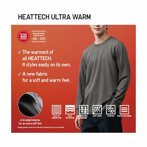 UNIQLO Men Heat tech Long Sleeve V Neck T-shirt