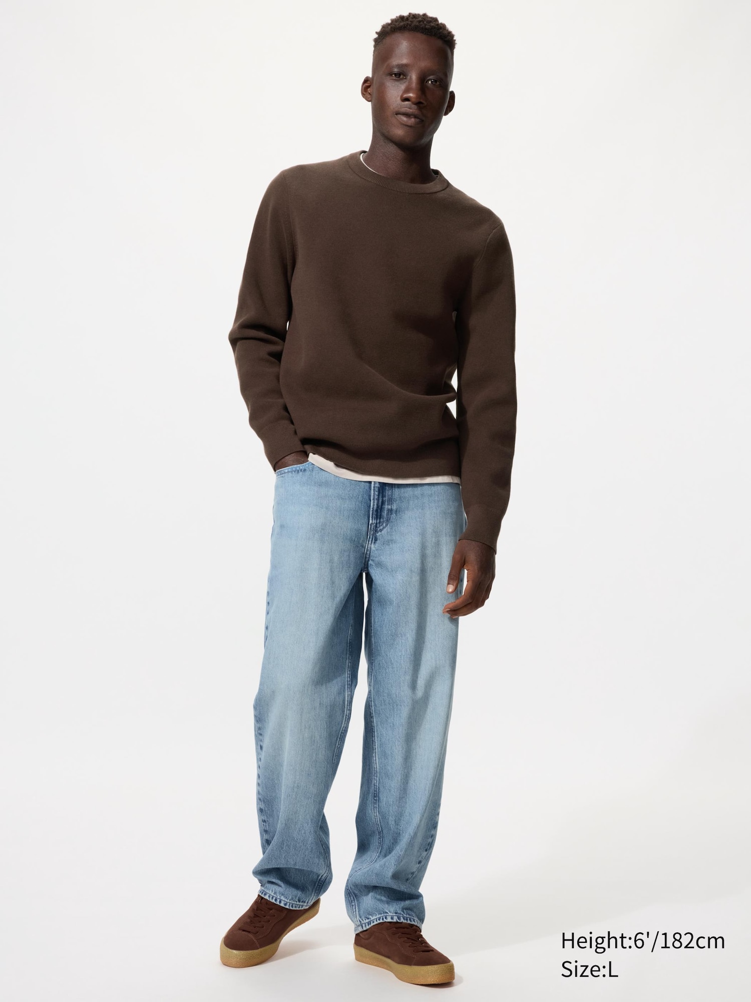 WASHABLE MILANO RIBBED CREW NECK SWEATER | UNIQLO PH