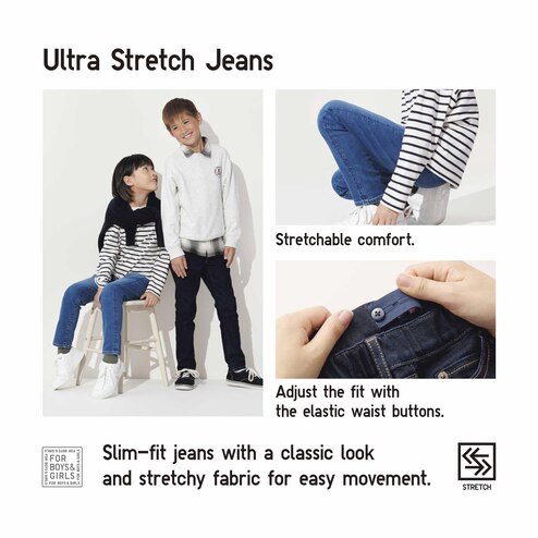 Uniqlo Kids Ultra Stretch Legging Pants & Denim Flare Pants