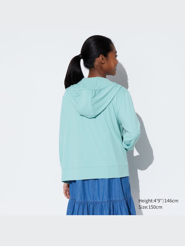 KIDS AIRism UV Protection Mesh Full-Zip Hoodie