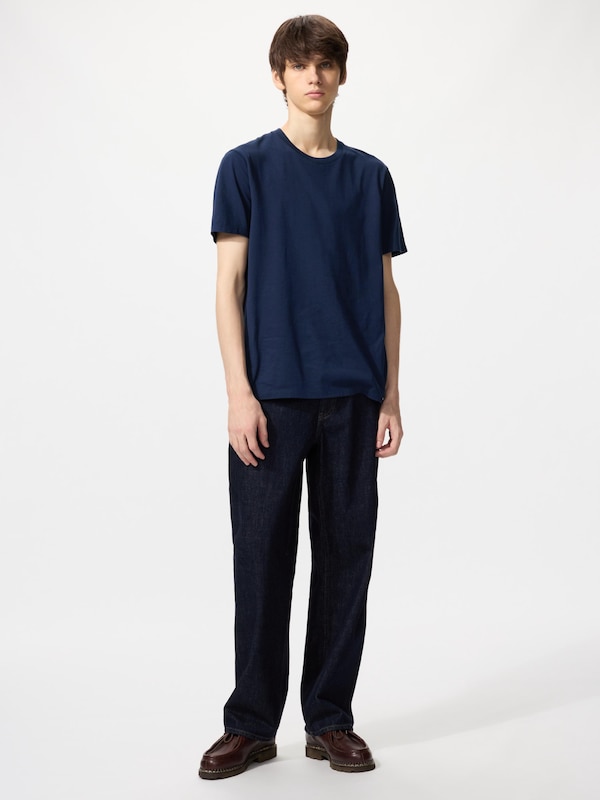 SUPIMA Cotton Crew Neck Short Sleeve T-Shirt